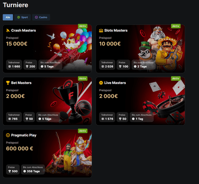 Fonbet Casino Turniere Fonbet neue Casino Turniere