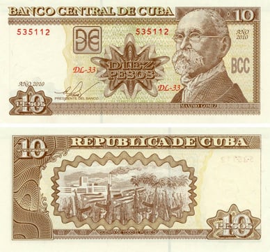 10 кубинских песо