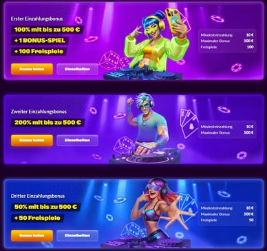 Bonuses im EU Lizenz Casinos