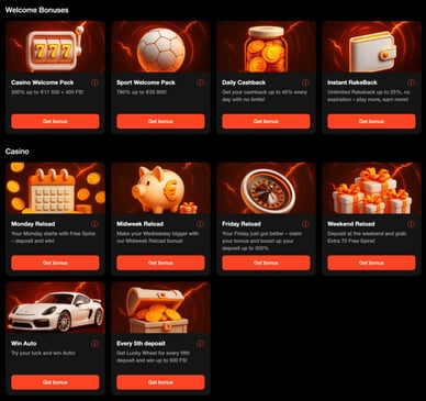 Bet Oranje casino bonus