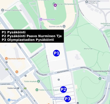olympiastadion pysäköinti