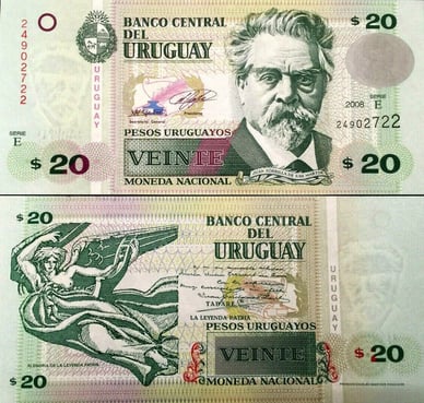Валюта 20 уругвайских песо
