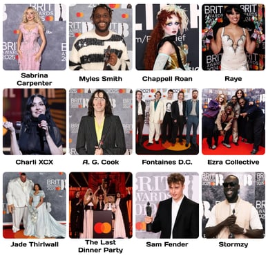 brit awards 2025 winners