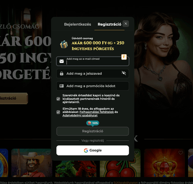 Goldzino kaszinó regisztráció