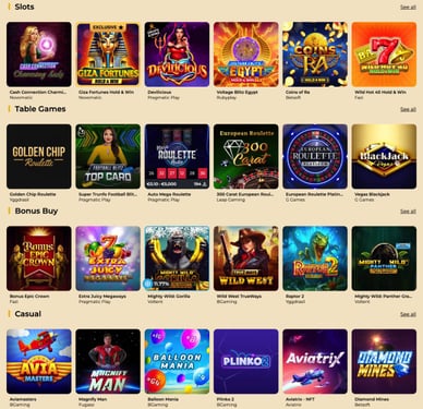 winmega casino spellen