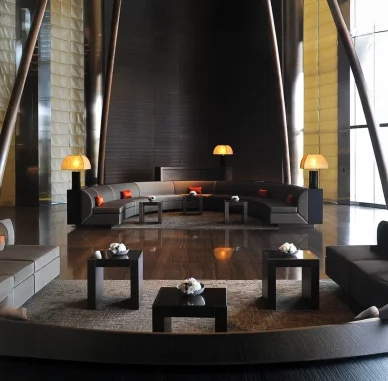 Дизайн інтер'єру вестибюля готелю Armani