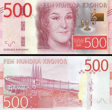 500 SEK bankjegy