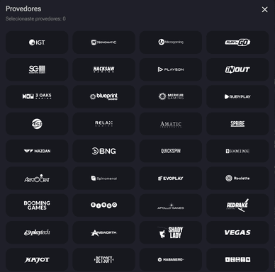 Fornecedores de software do casino Winstler