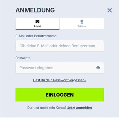 Anmeldung im ZoccerCasino