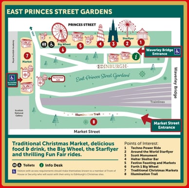 edinburgh christmas market map