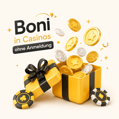 Boni in Online Casinos ohne Anmeldung