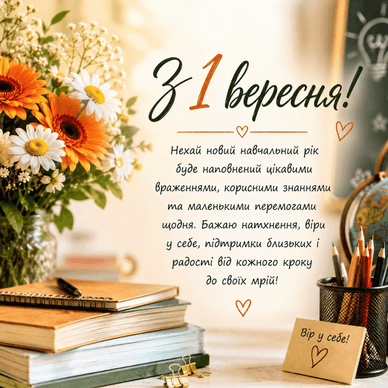Привітання у прозі з Днем знань Привітання у прозі з 1 вересня