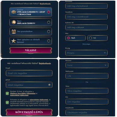 Rich Royal belépés