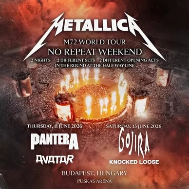 Metallica-koncert 2026-os Metallica koncert 2026