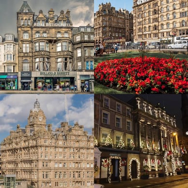 hotel near edinburgh christmas market