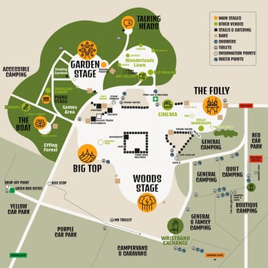 end of the road festival map