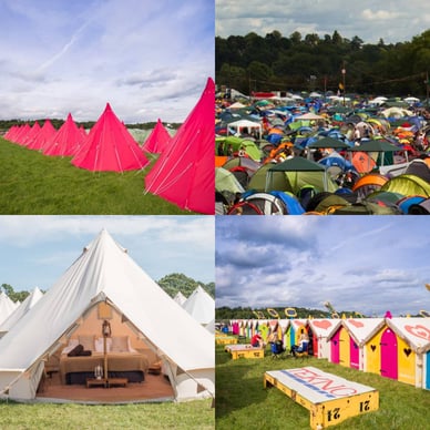 reading festival camping