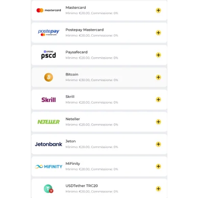 Pagamenti e prelievi Boomerang Casino