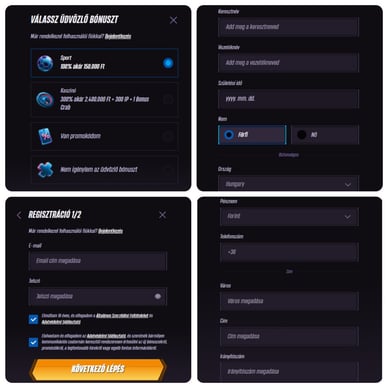 Win Rolla regisztráció