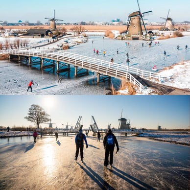 kinderdijk schaatsen