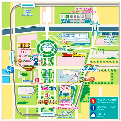 開催場所とアクセス TOKYO IDOL FESTIVAL 地図