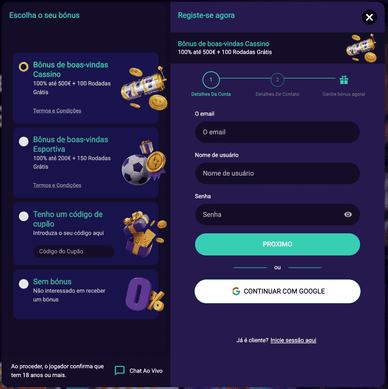 Registo no casino Spinplatinum