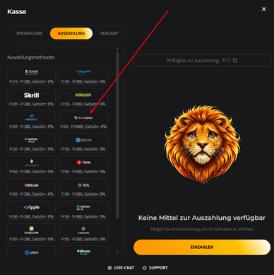 Auszahlungen in Casino MuchBetter Auszahlungen in Casinos mit MuchBetter
