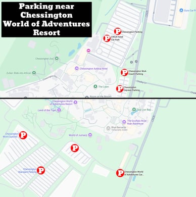chessington world of adventures parking