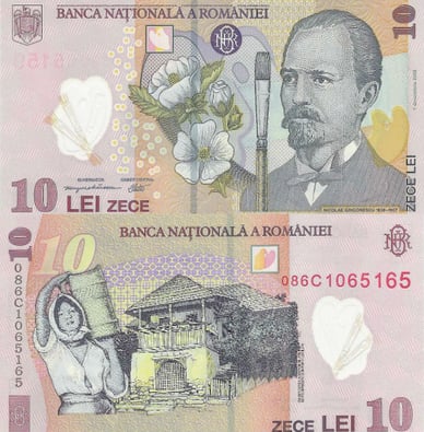 10 román lej