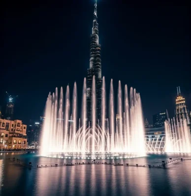 Фонтан Дубая і Бурдж-Халіфа