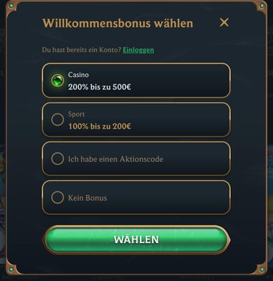 Anmeldung bei Talismania Casino – der erste Schritt