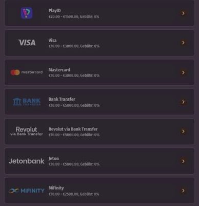 Auszahlung Funktion im Casino Auszahlung Dragonia-Casino