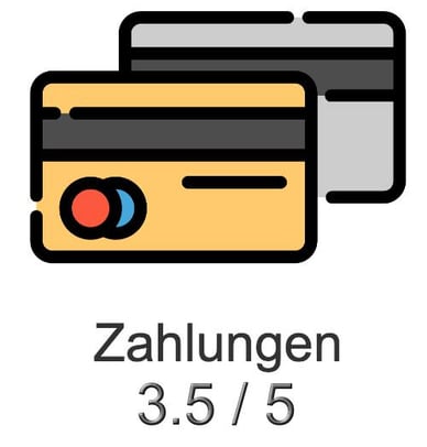 Bewertung der Zahlungsmodalitäten