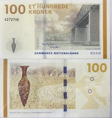 100 dán korona hány forint