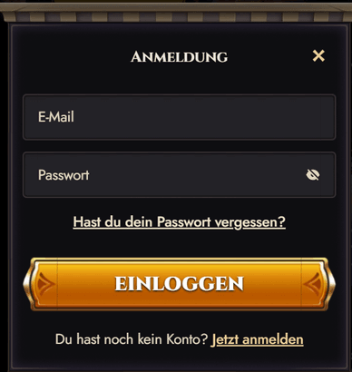 Anmelung im Casino Atefia Casino Login