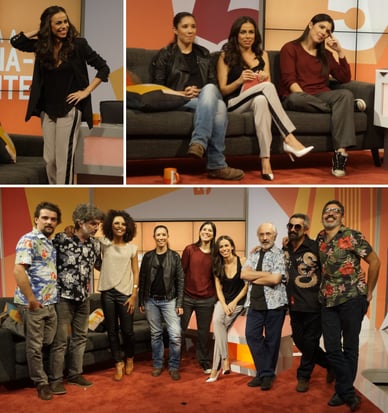 Filomena Cautela e Mariana Mortagua juntas nas gravações do programa “5 Para a Meia-Noite”