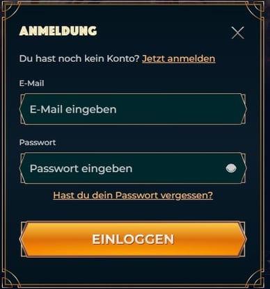 Login im Casino Monsterwin 