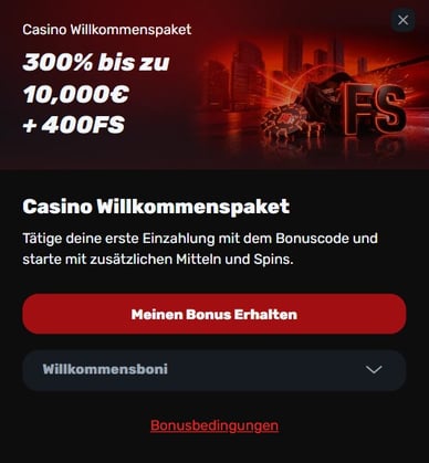 Willkommensbonus Casino Willkommenspaket Red Racer Online Casino