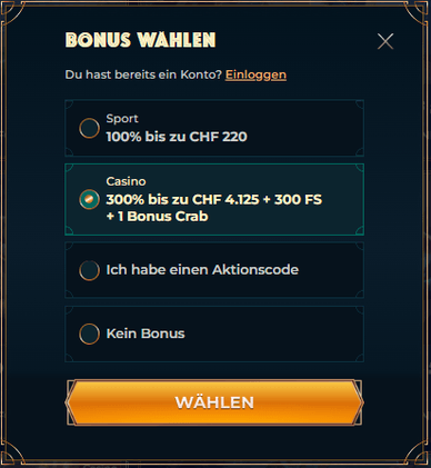 Registrierung und Login im Monster Win Casino