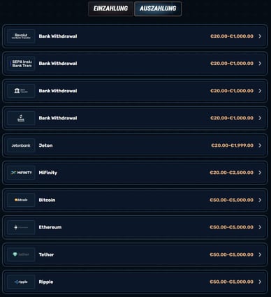 Auszahlungen im Casino Auszahlungen im Cash to Code Casinos