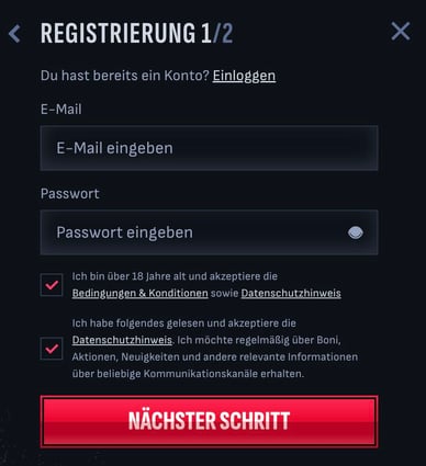 Registrieren Online Casino Registrierung Mafia Casino 2