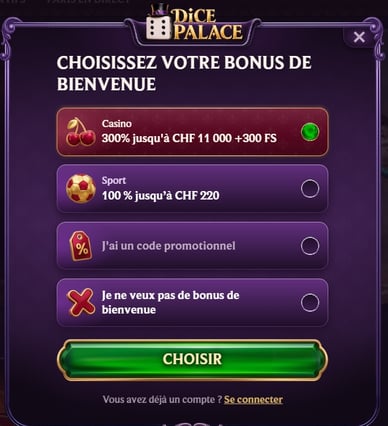 Registrierung bei Dice Palace Registrierung bei Dice Palace Casino