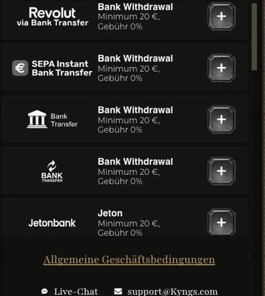 Casino Auszahlung Auszahlungen Kyngs Casino