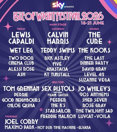 isle of wight festival 2026 line up