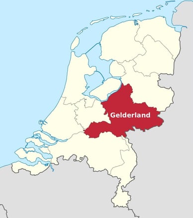 kaart gelderland