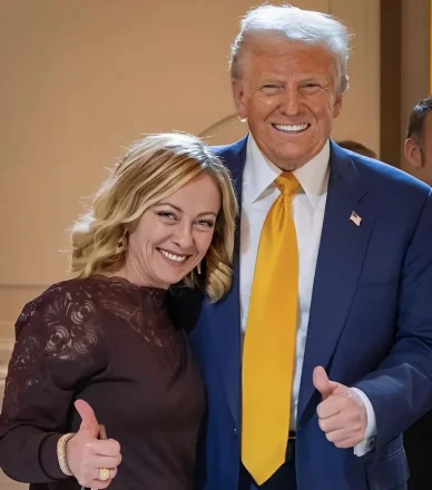 Giorgia Meloni e Donald Trump