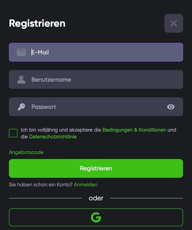 Anmeldung im Online Casino 5 euro Einzahlung Registrierung im 5 Euro Casino Einzahlung
