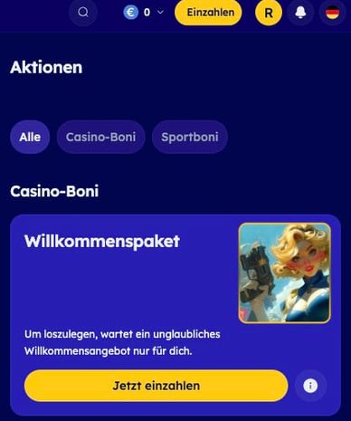 Willkommensbonus Casino Willkommenspaket Vegasnova Casino DE