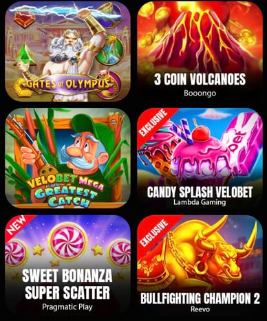 Casino Slots Spielautomaten im Velobet