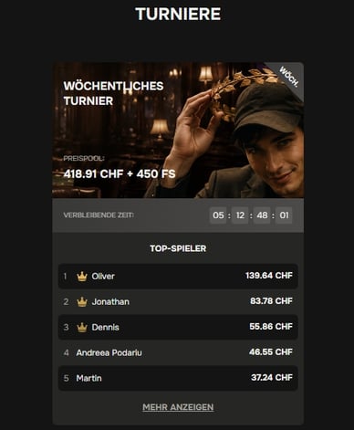 Turniere Turniere in Golden Ring Casino